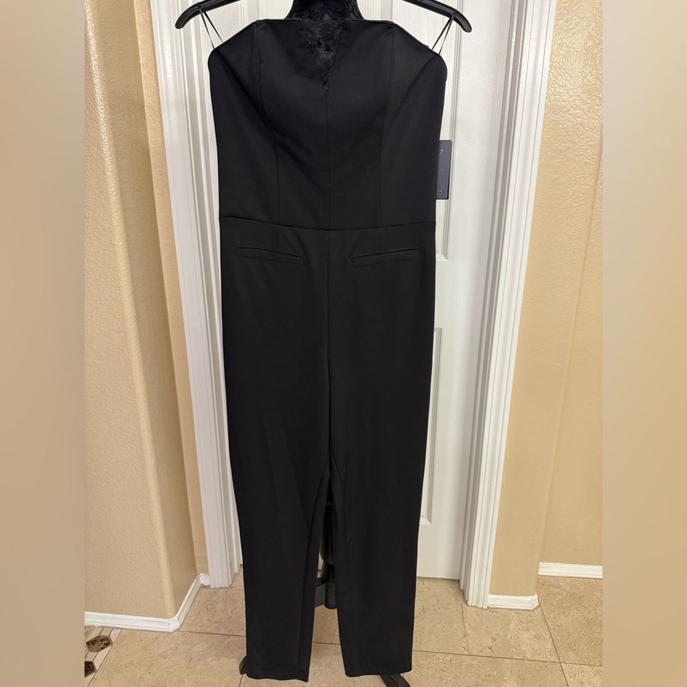 Guess Black Strapless Jumpsuit